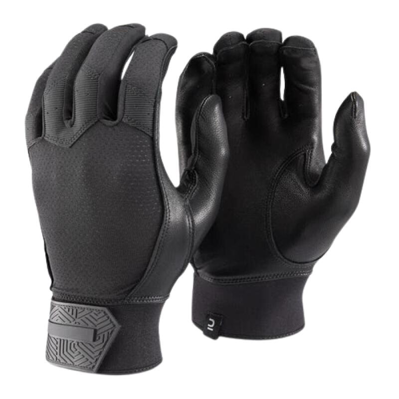 

DECATHLON Baseball Batter s Glove PU Polyurethane Unisex Black M чёрный