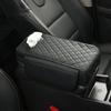 Car Armrest Cushions with Hand Storage Microfiber Leather Practical Car Armrest Pad with Integrated Tissue Dispenser