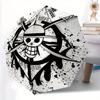 One Piece Piraten-Emblem Automatischer Faltregenschirm, Selbstöffnend/Schließend, Langlebiger winddichter Reise-Regenschirm für Outdoor-Abenteuer a0826059