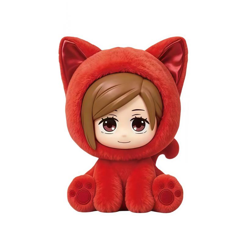 EAKI Jujutsu Kaisen Cat Cat Sitting Party Series Blind Box Anime Character Doll Collection Holiday Toys Gifts