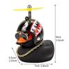 Pato de coche con casco colgante de viento roto pequeño pato amarillo bicicleta de carretera casco de motor accesorios de ciclismo sin luces