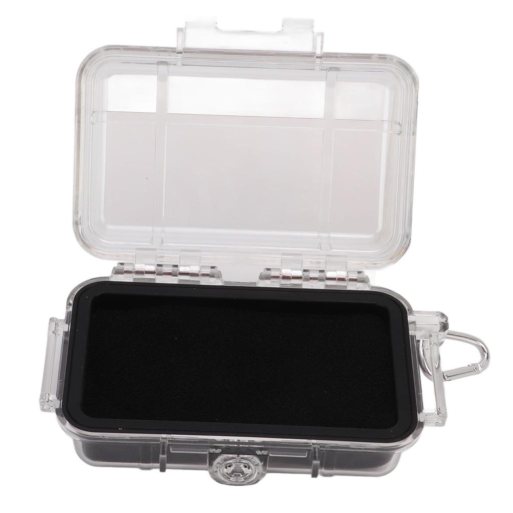 Plastic Shockproof Box with Shock Absorption Liner Outdoor Waterproof Airtight Case Transparent