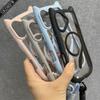 Ins 3D Cartoon Cat's Ears Tail Magnetic Ring Phone Case With Lanyard For iPhone 16 15 14 13 12 11 Pro Max + Plus Back Cover