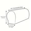 2 Pack Classic Stretch Velvet Armrest Covers for Sofa, Fitted Elastic Band Slipcover Grip, Washable Polyester Spandex Furniture Protector