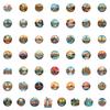 50PCS Travel Landmark Graffiti Stickers - Waterproof Decor for Water Cup, Phone & Creative Use RecordingYourLife Store