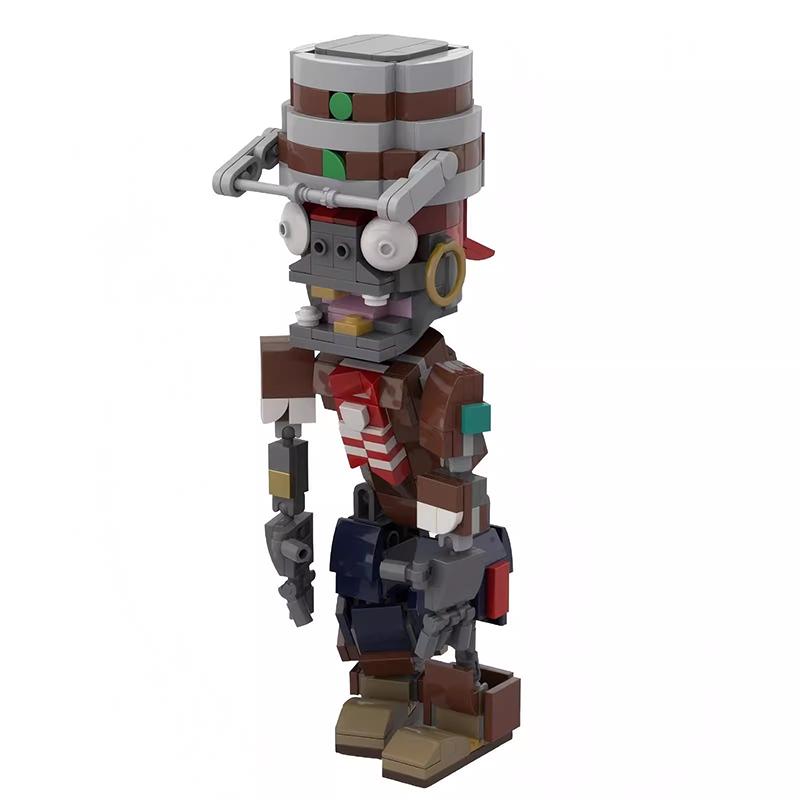 Bricklink MOC Ideen PVZ Spiel Pflanzen und Zombies Kampf Actionfiguren Sets Erbsenschützen Bausteine Kinderspielzeug Halloween Geschenk