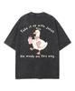 Cute Goose Take It Up With Jesus He Made Me This Way Christian Vintage Washed T Shirt Unisex Oversized Short Sleeve Casual Tops