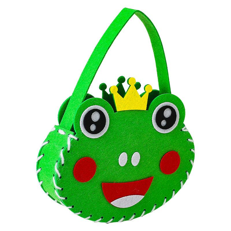 Girls Creative Materials Handmade DIY Bag Non-Woven Fabric Handbags Kindergarten Children's Hand-sewn Bags Educational  Toys