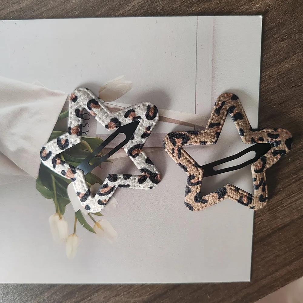 

2 шт. Модные европейские и американские леопардовые заколки-невидимки для волос, боковые зажимы для волос для девочек, женщин, детей, леди, аксессуары для волос для вечеринок