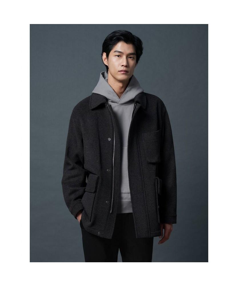 Shift.G Wool Blended Overfit Safari Ash