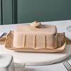 Exquisite Butter Tray Rectangular Cheese Fresh-keeping Box Baking Tools Butter Dish  Hotel