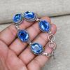 Tanzanite Gemstone Handmade Solid 925 Sterling Silver Jewelry Anniversary Bracelets For Her