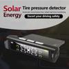 Solarbetriebenes Auto-Reifendruckkontrollsystem (TPMS) Auto-Reifendruck-Alarm Sicherheitswarnung Mit Temperaturanzeige