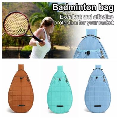 Waterproof Lightweight Sling Bag Zipper Closure Tennis Racket Bag  Exercise Gym Equipment