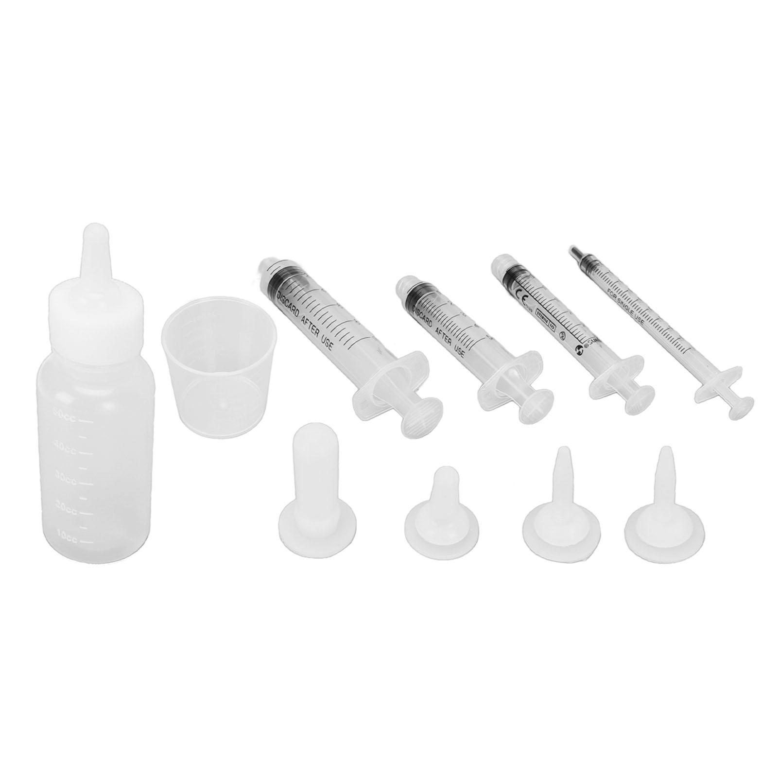 

Pet Nursing Bottle Kits Professional Replacement Nipple Flow Rate Control Kitten Feeding Bottles for Kittens Puppies