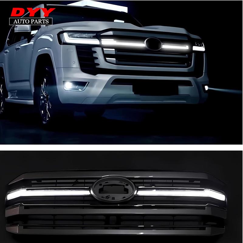 Grille Replacement with Lights & Blackout for 2022-2023 Land Cruiser LC300 - Exterior Enhancement Kit