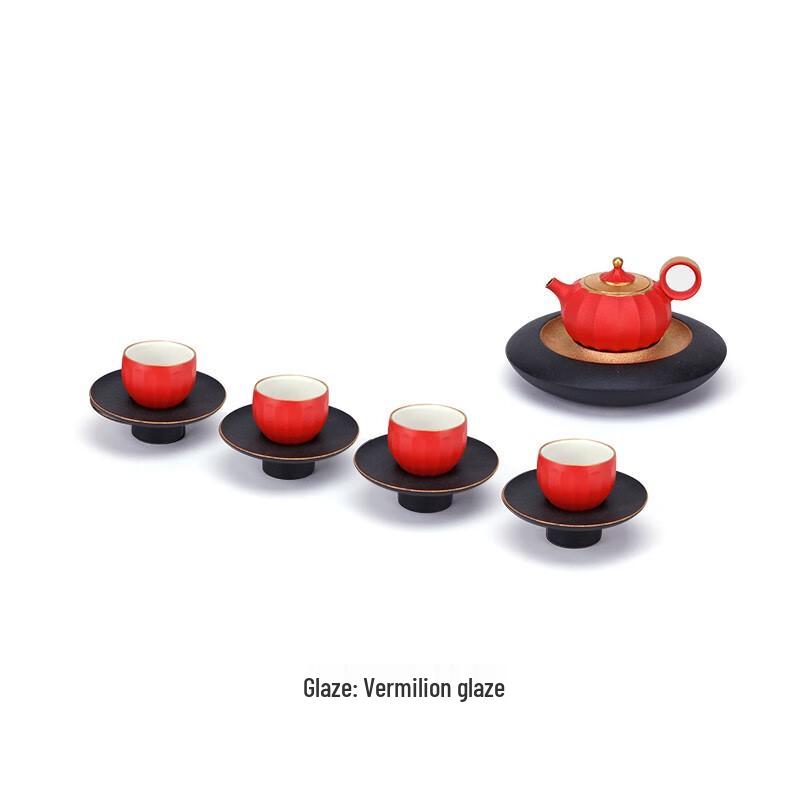 Edenus Ceramic Kung Fu Tea Set - Lantern Style