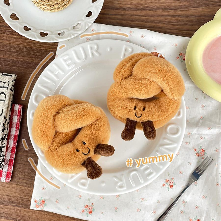 Soft Huggable And Plush Lye Bread Figure Charming Keychain For Bags Fashion