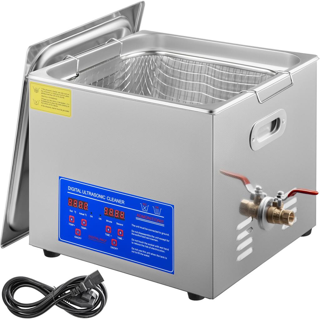 15L Ultraschallreiniger mit Timer Heizgerät Digitaler Sonic Cleaner