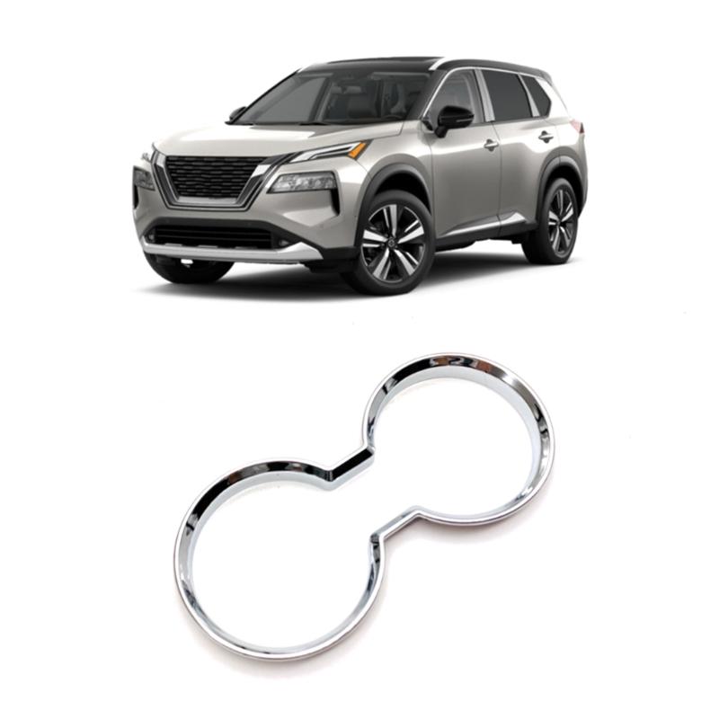 Auto Gear Shift Front Center Console Water Cup Stand Panel Cover Trim Frame Car Interior Accessories for X-Trail 21 22