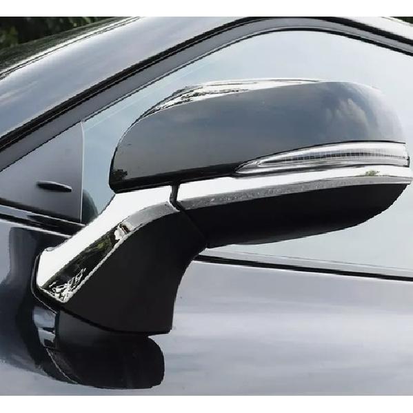 For -25 Toyota Highlander Chrome Car Side Rear View Mirror Strip Trim Cover