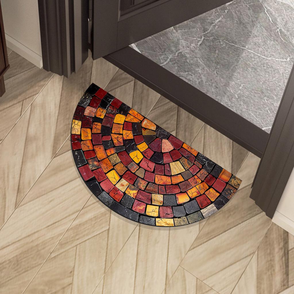 Vintage Retro Bathroom Bath Mats Super Absorbent Foot Mat Non-Slip Quick Dry Shower Toilet Pad Doormat Washable