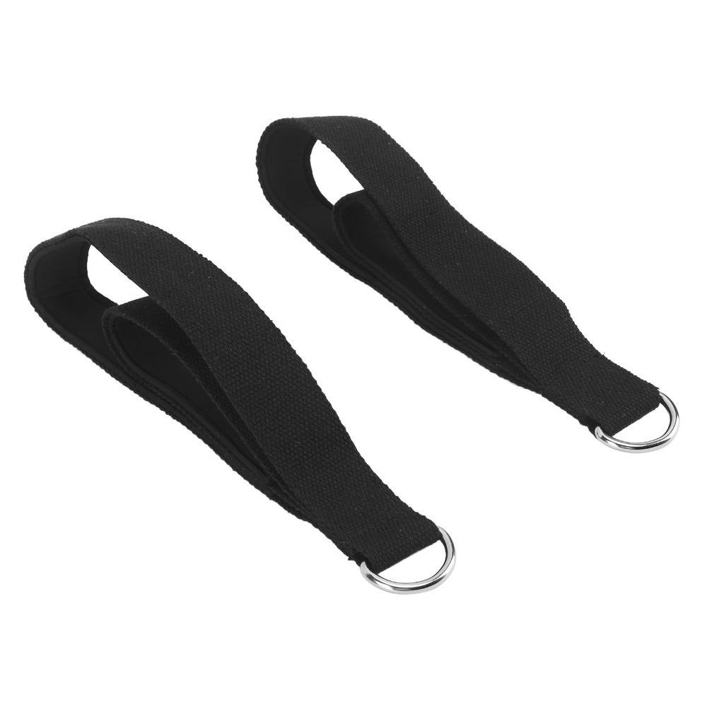 2PCS D-Ring Pilates Double Loop Straps Soft Padded Workout Straps Pilates Straps Yoga Exercise