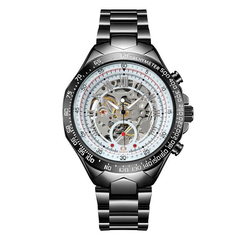 Top Brand New Fashion Business Mechanical Men's Watch Hollow Automatic Men's Mechanical Waterproof Watch
