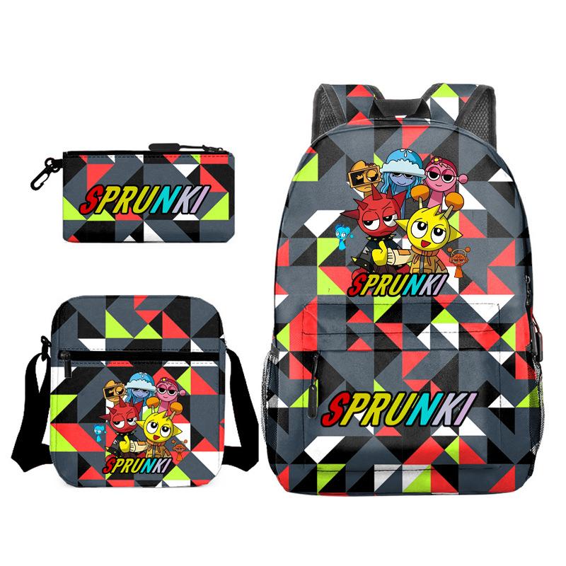 Peripheral Heat Transfer Rhythm Box Cartoon Animation Primary School Students Third Grade Light Load Reduction Large Capacity Backpack L