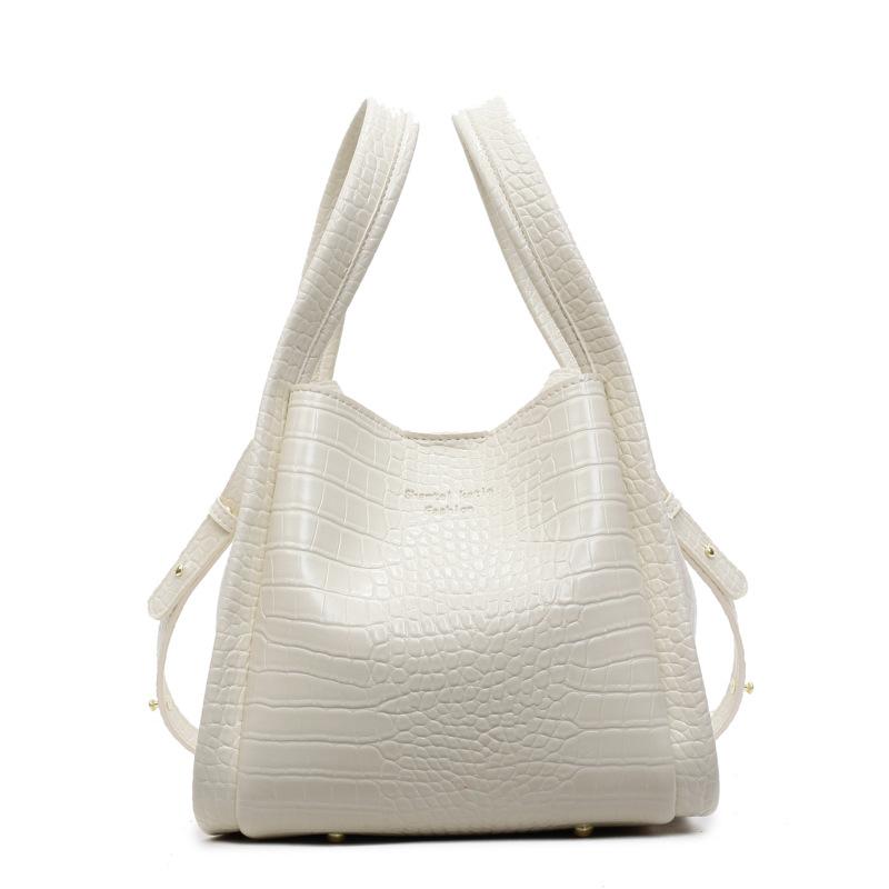 Retro Vegetable Basket Hand Bag Women's New Texture Portable Bucket Bag Simple Shoulder Messenger Bag