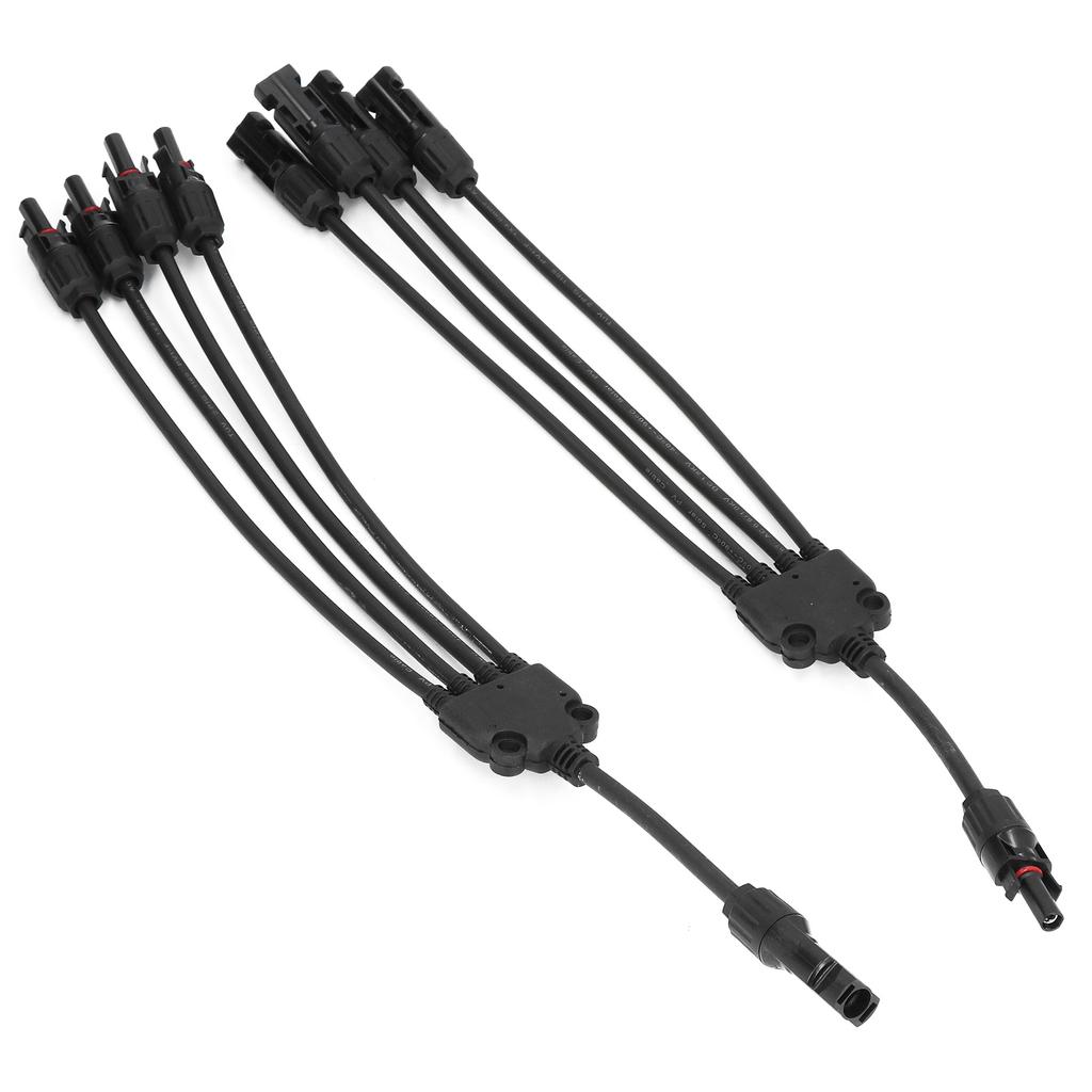 Solar Connector Y Branch 1 to 4 Waterproof Parallel Adapter Splitter for Outdoor