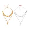 Sommer Goldene Kette Choker Kauri Muschel Anhänger Mehrlagige Muschelkette Strandschmuck Böhmisch