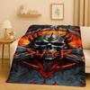 HD Slayer Thrash Metal Rcck Music Band Sign Flannel Blanket,Ultra Soft Warm Plush Throw for Home Bedroom Bed Sofa Cover Gift Kid