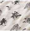 Floral Cotton Linen Mid-Sleeve Round Neck T-Shirt - Artistic Retro Style, Summer 2025 Arrival