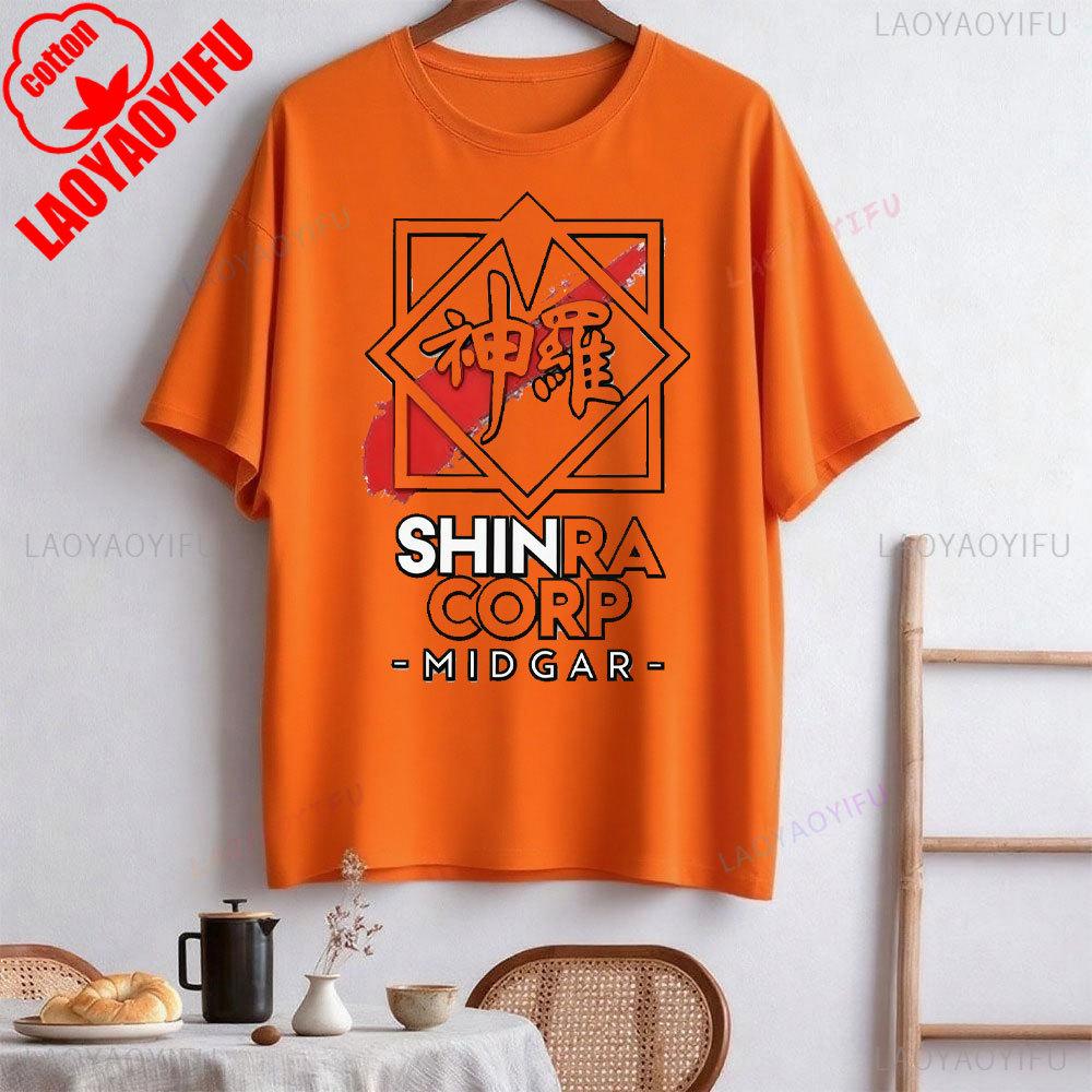 Final Fantasy 7 Sephiroth Soldier Materia Tifa Video Game Shinra Electric Power Company Men Printed T-shirt Chocobo Short Sleeve