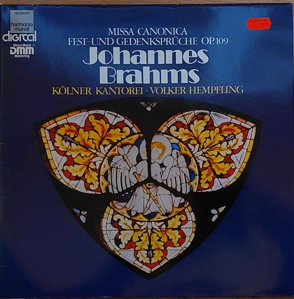 

LP Record VOLKER HEMPFLING KOLNER KANTOREI Brahms Messe Kyrie Fuge Asmoll HM681D DEUTSCHE HARMON Germany Classical Used