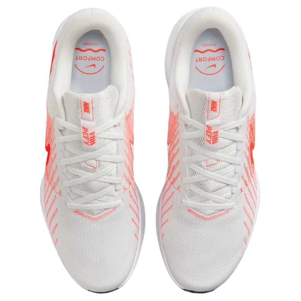 Nike Run Defy Summit White Men Sneakers Cream Turf-Orange Bright-Crimson HM9594-103