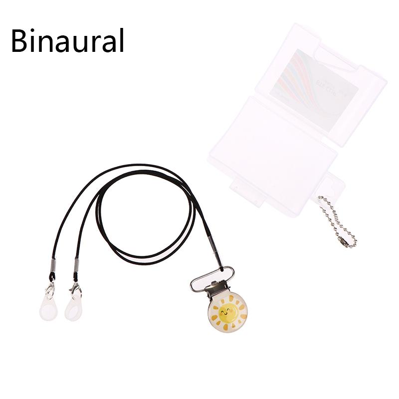 Kid Hearing Aid Clip Clamp Rope Holder Protector Falling Losing Storage Case Box