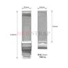 1.0 Síťovaný Milánský 18mm 20mm 22mm 24mm Řemínek z Nerezové Oceli 2.5mm Tloušťka Drátěný Řemínek pro DW Vysoce Kvalitní Kovové Hodinkové Příslušenství
