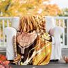 1pc Agatsuma Zenitsu Theme Blanket - Digital Print, Polyester, Cozy for All Seasons, Perfect for Outdoor, and Travel