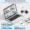 2024 New EU 9MP PTZ Wifi Camera Dual Screen 8X Digital Zoom Human Detection Outdoor Security Protection CCTV Surveillance IP Camera iCSee