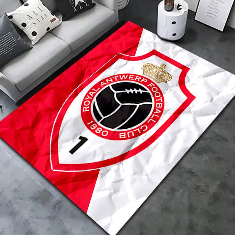 Royal Antwerp FC Carpet Rug for Living Room Bedroom Home Sofa Decoration,Kids play Non-slip Floor Mat