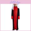 Stylish Arab Prince Cosplay Costume For Boys With Elegant Red And Black Design Perfect For Halloween Parties