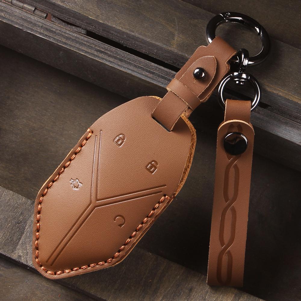 Leder Smart Fernbedienung Schlüsselhülle Abdeckung für BYD Equation Leopard 5 8 3 Halter Schlüsselanhänger
