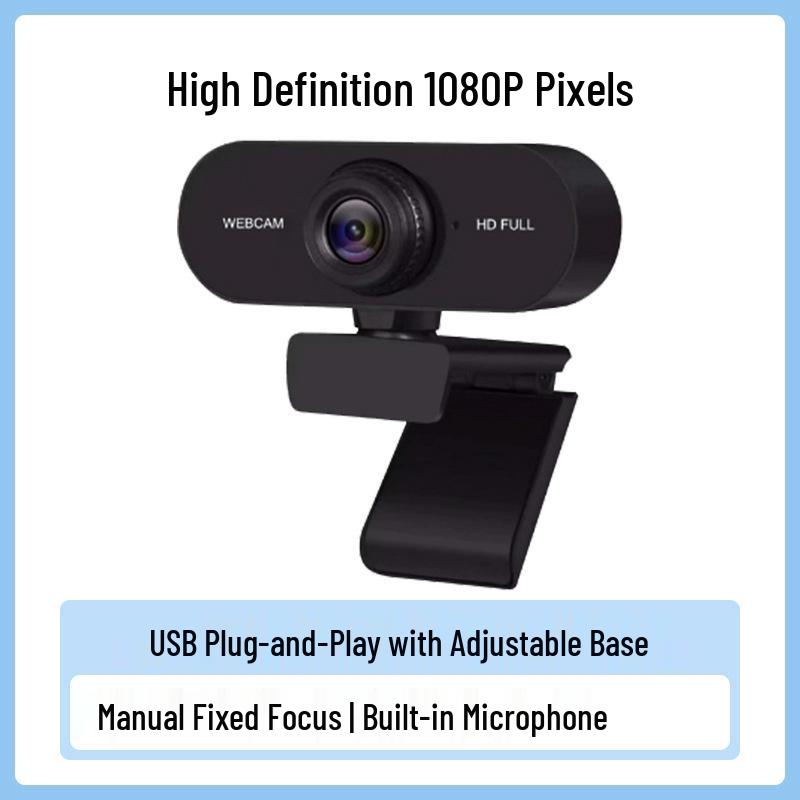 2K USB HD Computer Camera with 1080P Live Streaming, Driver-Free.