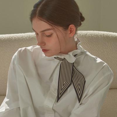 White Project STRIPE TWILLY SILK SCARF_3COLOR