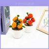 5 Pcs Pumpkin Plush Twisted Stick Potted For Living Room And Photography Props