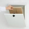 Green Life Wall-Mounted Steel Mailbox, Fits Mail and A4 Envelopes (No. 2), with Combination Lock, Simple and Stylish, White, FHD-01D(WH)