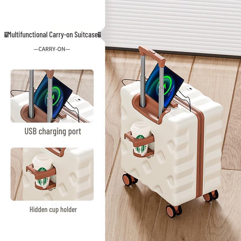 Многофункциональная ручная кладь с держателем для стакана и USB 18 inch