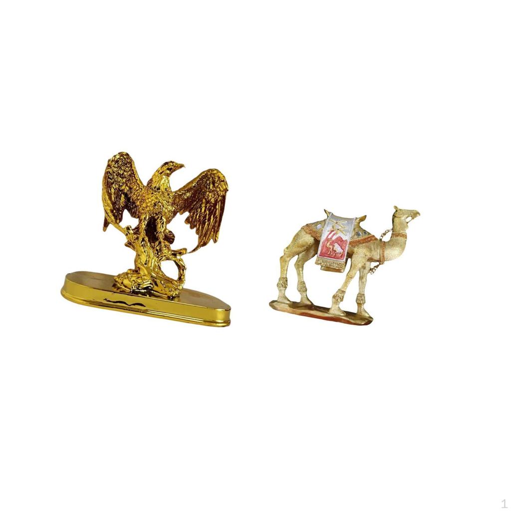 Camel Figurine Animal Sculpture Crafts Modern Art Ornament Resin Statue Home Decor for Desk Indoor